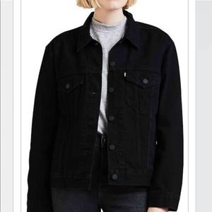 Black suede Levi’s jacket